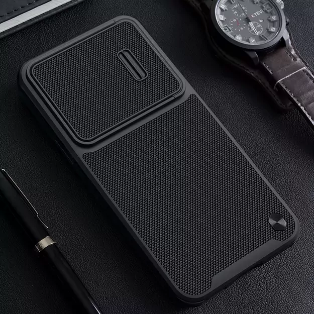 Nillkin Textured S Case for Samsung Galaxy S23, armored cover with camera cover, black 15