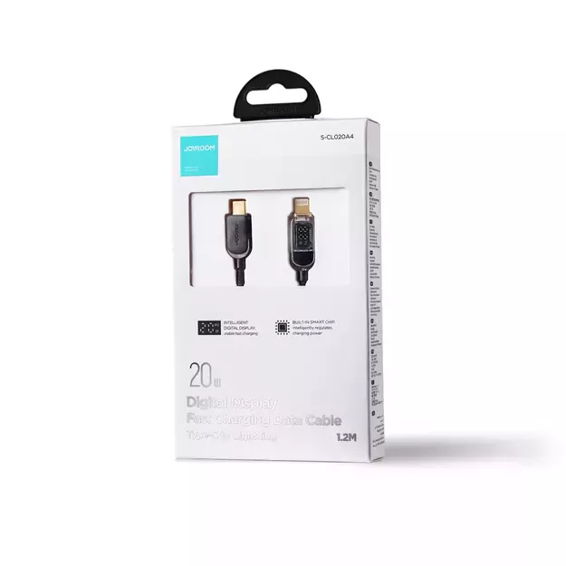Joyroom A4 USB-C / Lightning Cable 20W 1.2m with display - black 11