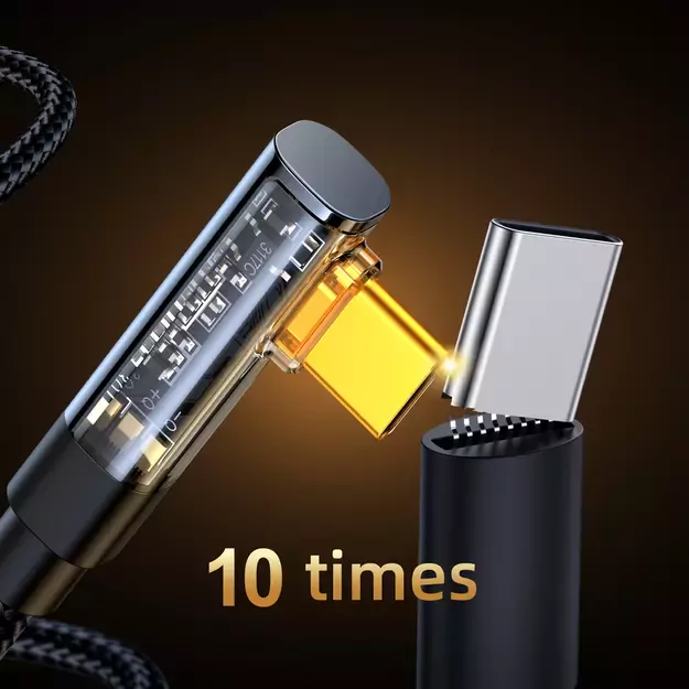Joyroom Gaming Cable S-CC100A6 USB-C (angled) / USB-C (straight) 100W 1.2m - black 15
