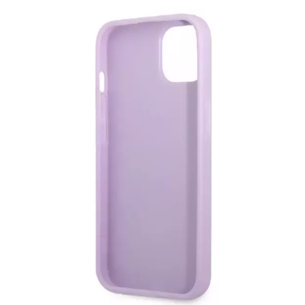 Guess GUHCP13SPS4MU iPhone 13 mini 5.4  purple/purple hardcase Saffiano 4G Small Metal Logo 13