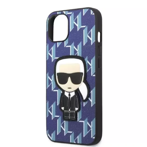Karl Lagerfeld KLHCP13MPMNIKBL iPhone 13 6.1  hardcase blue/blue Monogram Ikonik Patch 12