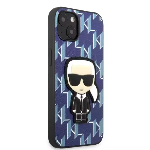 Karl Lagerfeld KLHCP13MPMNIKBL iPhone 13 6.1  hardcase blue/blue Monogram Ikonik Patch 10