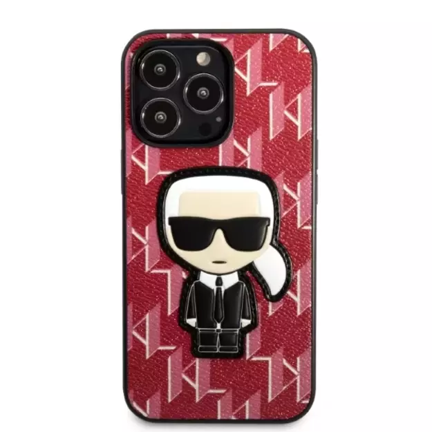 Karl Lagerfeld KLHCP13XPMNIKPI iPhone 13 Pro Max 6.7&quot  hardcase red/red Monogram Ikonik Patch 2