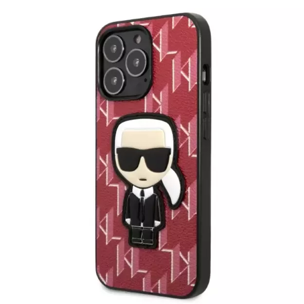 Karl Lagerfeld KLHCP13XPMNIKPI iPhone 13 Pro Max 6.7&quot  hardcase red/red Monogram Ikonik Patch 1