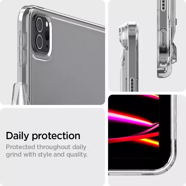 Spigen Airskin Hybrid S Case for iPad Pro 12.9&#39 &#39  2021 / 2022 - Transparent 8