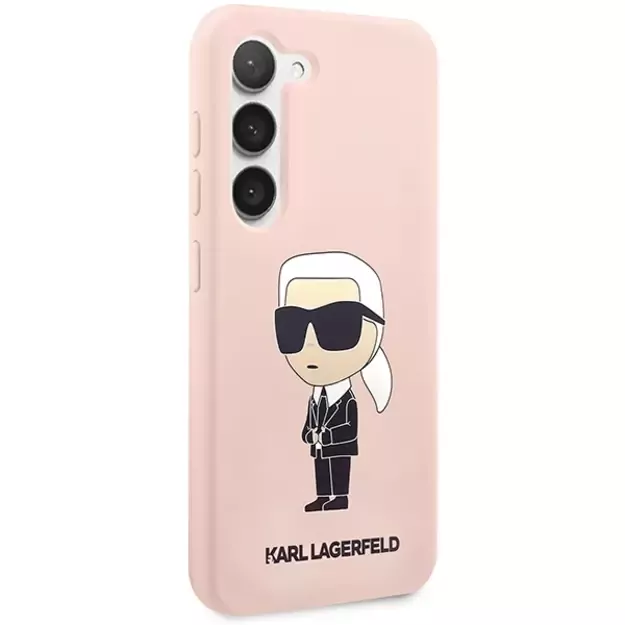 Karl Lagerfeld KLHCS23SSNIKBCP S23 S911 hardcase pink/pink Silicone Ikonik 3
