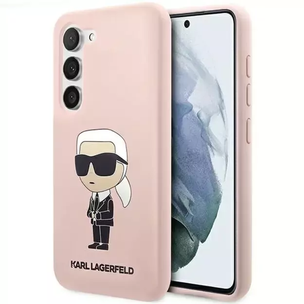 Karl Lagerfeld KLHCS23SSNIKBCP S23 S911 hardcase pink/pink Silicone Ikonik