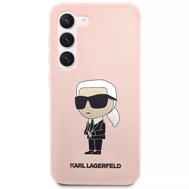 Karl Lagerfeld KLHCS23SSNIKBCP S23 S911 hardcase pink/pink Silicone Ikonik 2