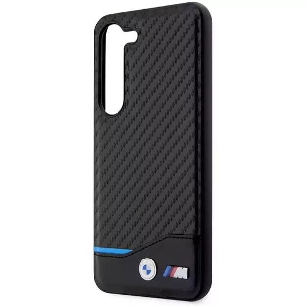 BMW Leather Carbon case for Samsung Galaxy S23+ - black 5