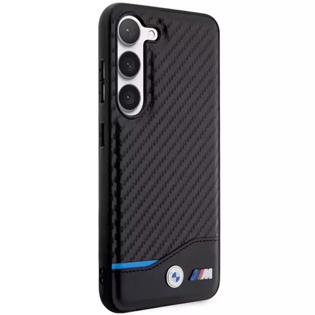 BMW Leather Carbon case for Samsung Galaxy S23+ - black 3