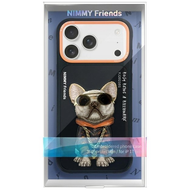 Nimmy Glasses Cool Dog Case for iPhone 17 Pro - Black 1