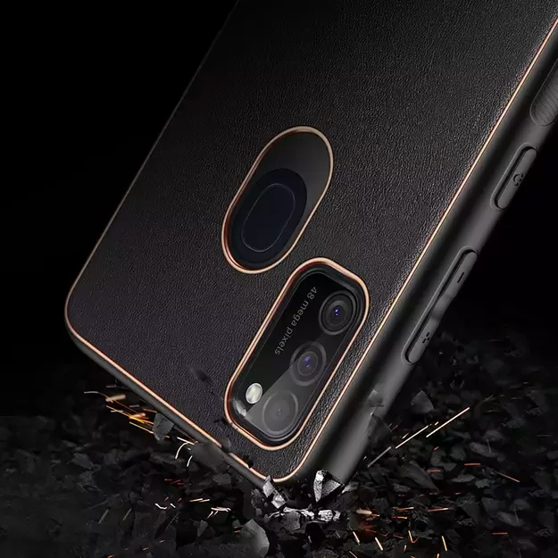 Dux Ducis Yolo elegant case made of soft TPU and PU leather for Samsung Galaxy M30s black 9