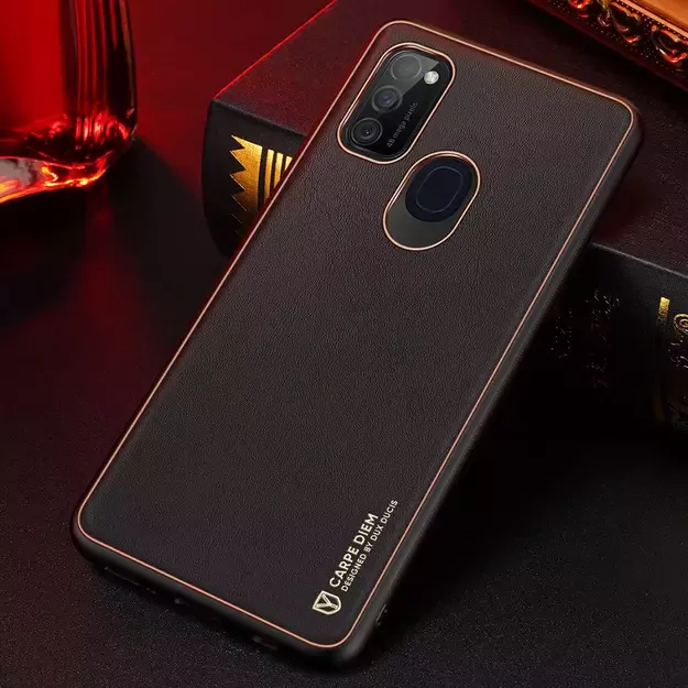 Dux Ducis Yolo elegant case made of soft TPU and PU leather for Samsung Galaxy M30s black 13