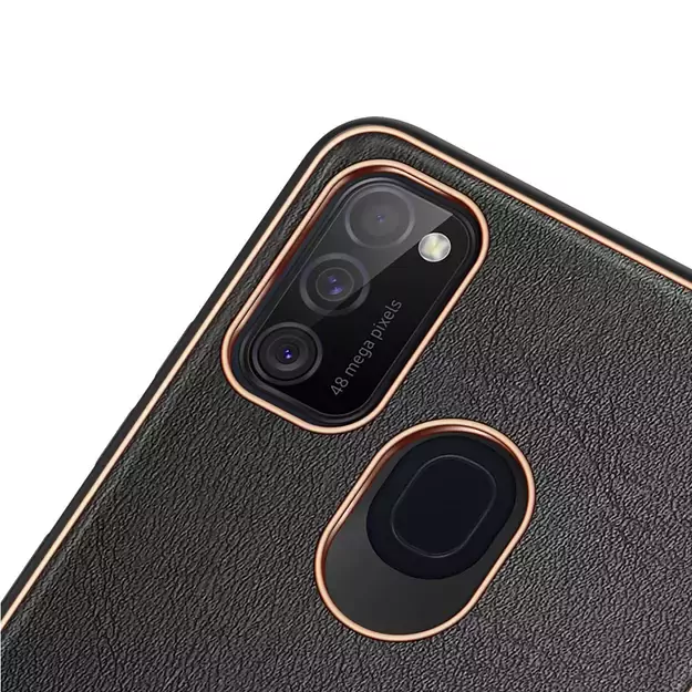 Dux Ducis Yolo elegant case made of soft TPU and PU leather for Samsung Galaxy M30s black 5