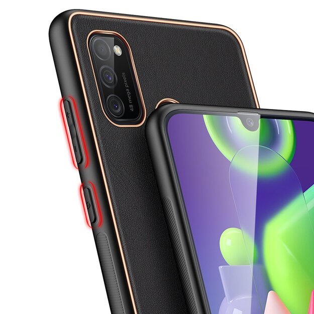 Dux Ducis Yolo elegant case made of soft TPU and PU leather for Samsung Galaxy M30s black 19