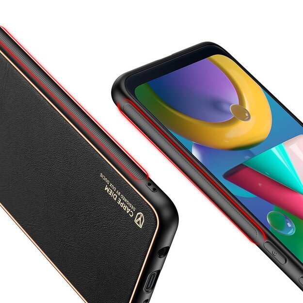 Dux Ducis Yolo elegant case made of soft TPU and PU leather for Samsung Galaxy M30s black 20