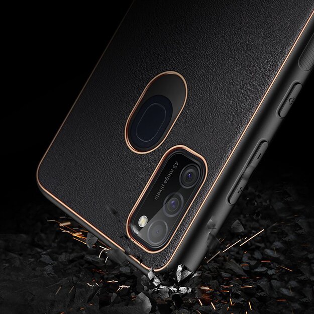 Dux Ducis Yolo elegant case made of soft TPU and PU leather for Samsung Galaxy M30s black 22