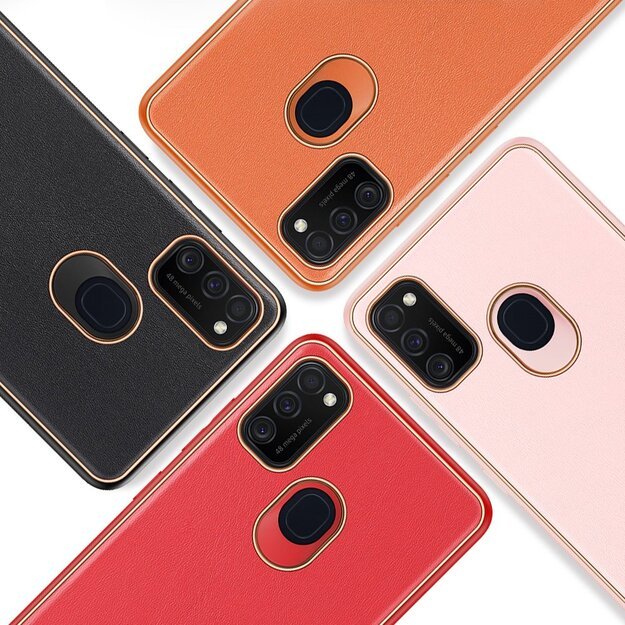 Dux Ducis Yolo elegant case made of soft TPU and PU leather for Samsung Galaxy M30s black 25