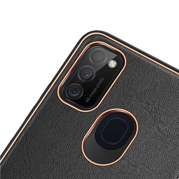 Dux Ducis Yolo elegant case made of soft TPU and PU leather for Samsung Galaxy M30s black 18
