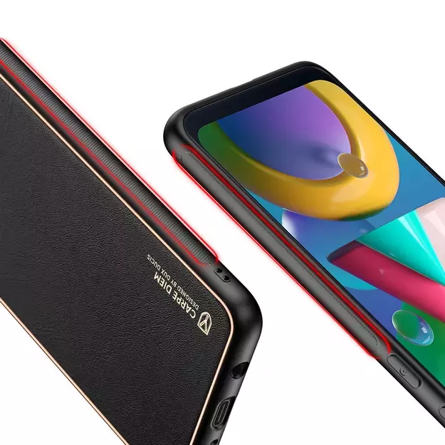 Dux Ducis Yolo elegant case made of soft TPU and PU leather for Samsung Galaxy M30s black 7
