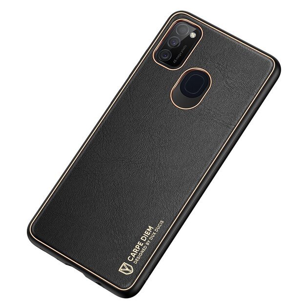 Dux Ducis Yolo elegant case made of soft TPU and PU leather for Samsung Galaxy M30s black 14