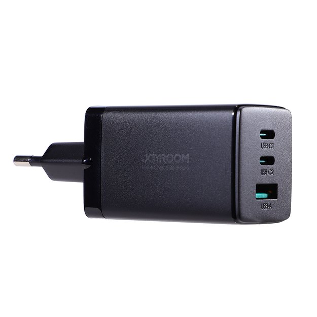 Joyroom fast GaN charger 65W USB-A, 2x USB-C black + USB-C - USB-C cable 100W 1.2m (TCG01) 6