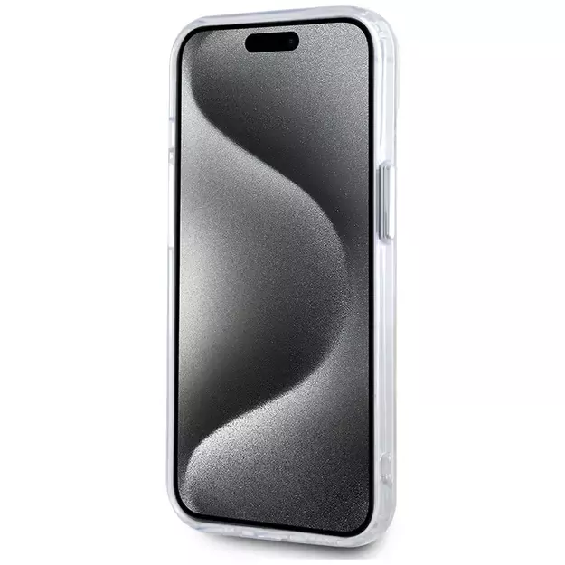 Karl Lagerfeld IML Metal Karl Head MagSafe Case for iPhone 15 White 4