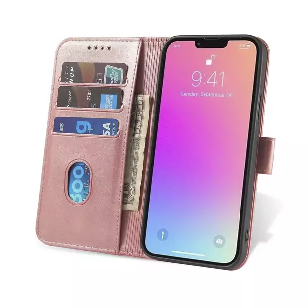 Magnet Case with flap for iPhone 16e - pink 12