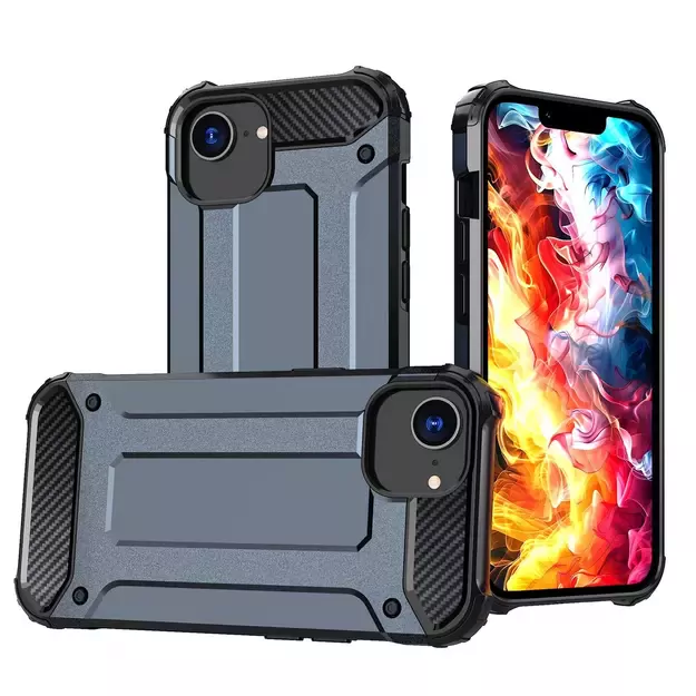 Hybrid Armor Case for iPhone 16e - Blue