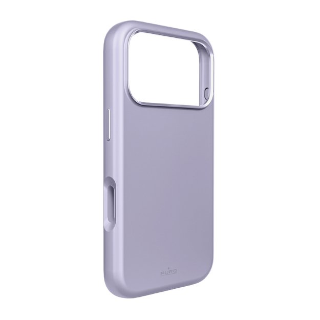 Pure Icon Mag Pro Liquid Silicone Case for iPhone 17 Pro Max, MagSafe Compatible, with Camera Protection and Aluminum Buttons - Pink