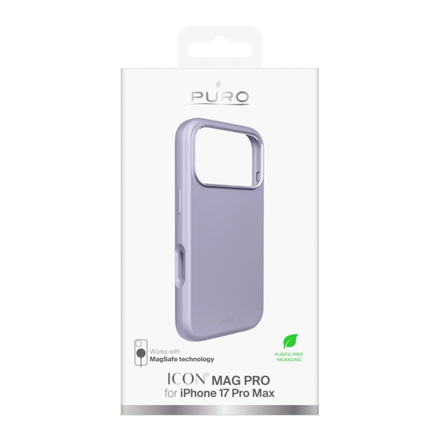Pure Icon Mag Pro Liquid Silicone Case for iPhone 17 Pro Max, MagSafe Compatible, with Camera Protection and Aluminum Buttons - Pink 1