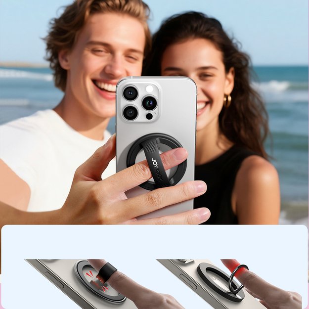 Joyroom JR-ZS500 Magnetic Ring Compatible with MagSafe Holder - Black 2