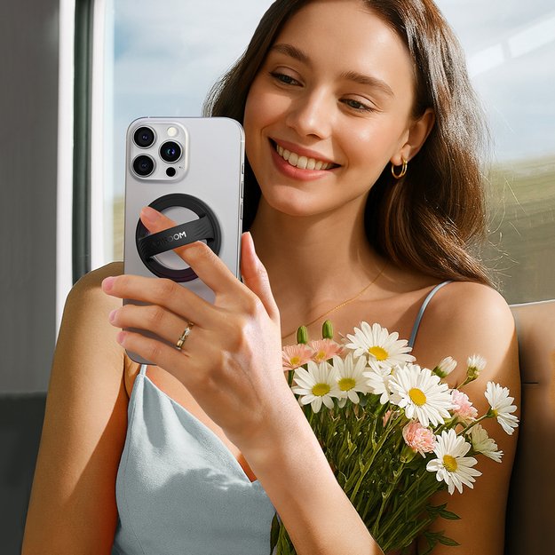 Joyroom JR-ZS500 Magnetic Ring Compatible with MagSafe Holder - Black 4