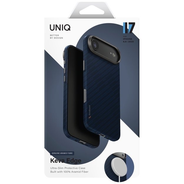 Uniq Keva EDGE Magclick Charging Case for iPhone Air - Blue 5