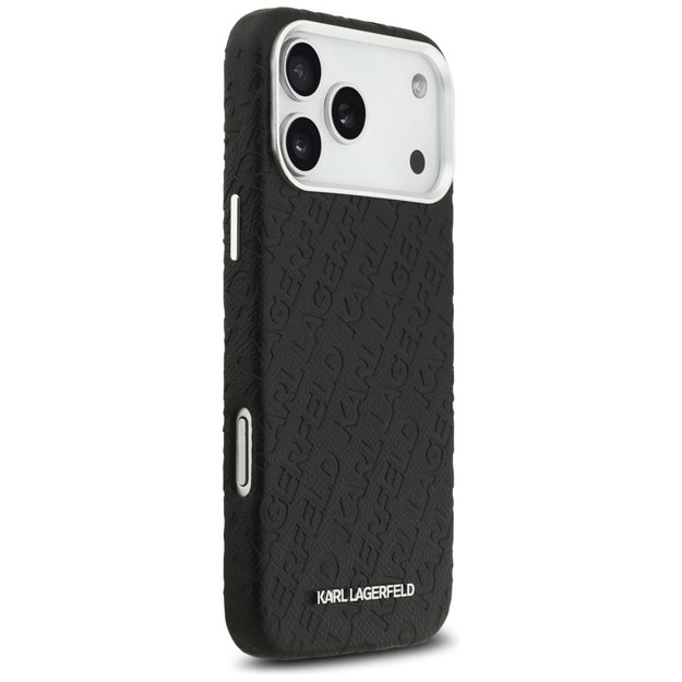 Karl Lagerfeld FW Stamped Karl MagSafe Case for iPhone 17 Pro Max - Black 3