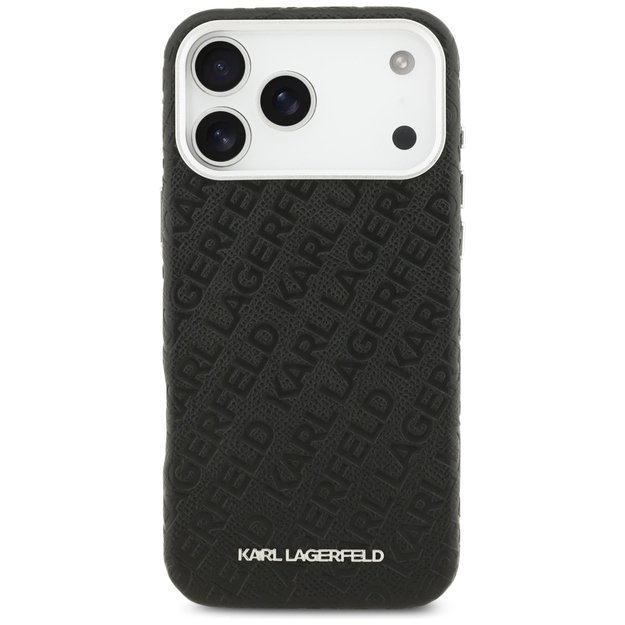 Karl Lagerfeld FW Stamped Karl MagSafe Case for iPhone 17 Pro Max - Black 2