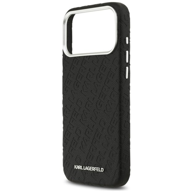 Karl Lagerfeld FW Stamped Karl MagSafe Case for iPhone 17 Pro Max - Black 5