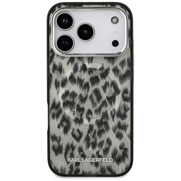 Karl Lagerfeld IML Leopard Pattern MagSafe Case for iPhone 17 Pro - Brown 2