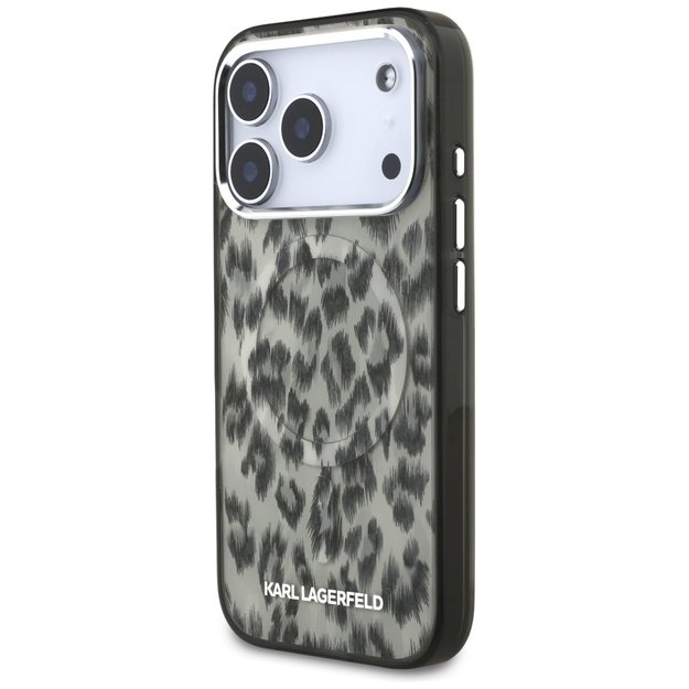 Karl Lagerfeld IML Leopard Pattern MagSafe Case for iPhone 17 Pro - Brown 1