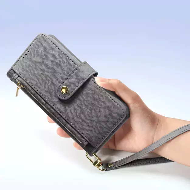 Dux Ducis Lawa Leather Case for iPhone 15 Pro - Gray 10