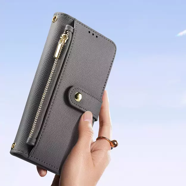Dux Ducis Lawa Leather Case for iPhone 15 Pro - Gray 9
