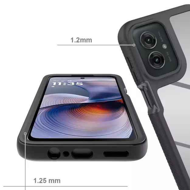 Tech-Protect Defense Case for Motorola Moto G15 / G15 Power / G05 / E15 - Black 2