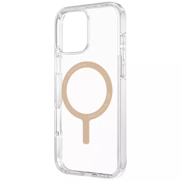 Uniq Clario Magclick Charging Case for iPhone 16 Pro Max - Transparent Gold 1