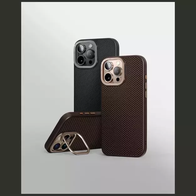Uniq Keva Max Magclick Charging Camera Stand Case for iPhone 16 Pro - Brown 6