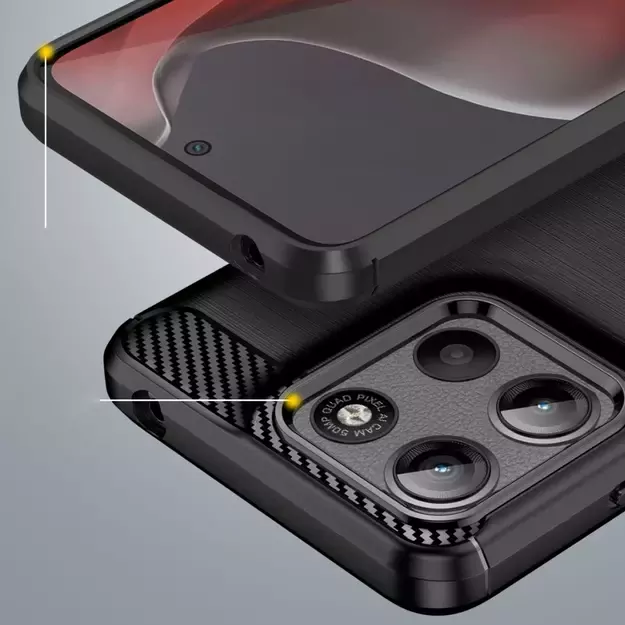 Tech-Protect TPUCarbon Case for Motorola Moto G15 / G15 Power - Black 6