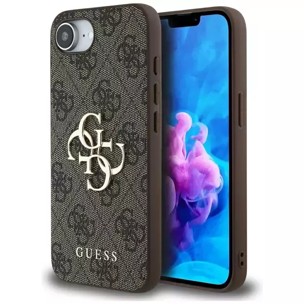 Guess 4G Big Logo iPhone 16e Case - Brown