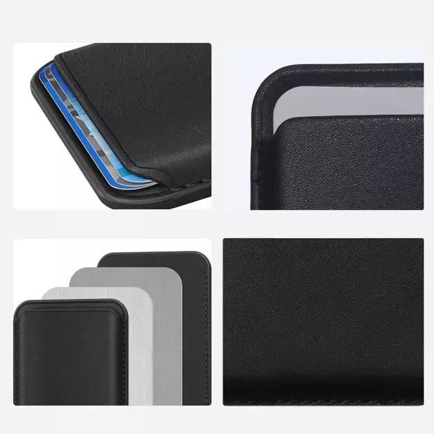Tech-Protect MagWallet Magsafe Case with Universal Magnetic Card or Document Holder - Black 6
