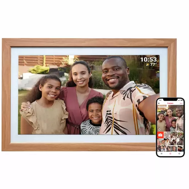 21.5&quot  Denver Frameo PFF-2162LW digital frame - light brown 6