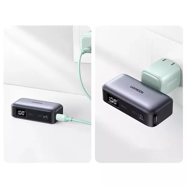 Ugreen PB503 5000mAh powerbank with USB-C port and integrated USB-C connector - gray 9