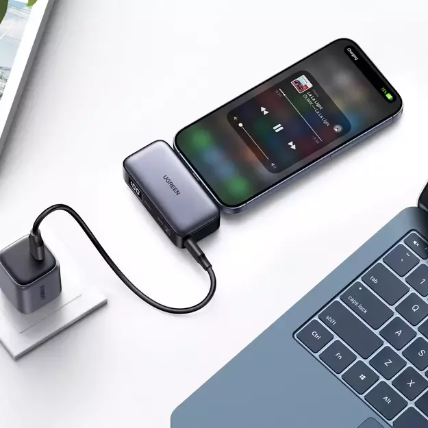 Ugreen PB503 5000mAh powerbank with USB-C port and integrated USB-C connector - gray 12